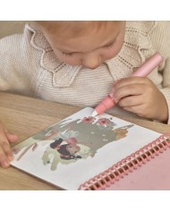 Livre de coloriage à l'eau -Rose