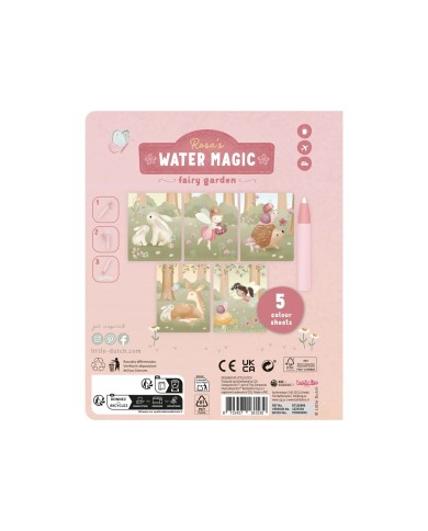 Livre de coloriage à l'eau -Rose