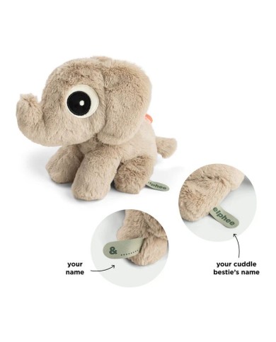 Peluche Câlin - Elphee - Sable - 20 cm