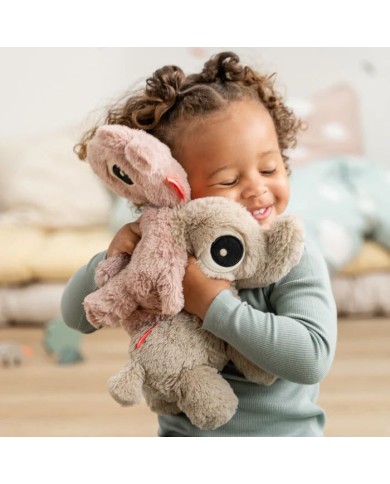 Peluche Câlin - Elphee - Sable - 20 cm
