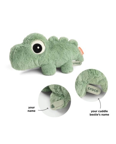 Peluche Câlin - Croco - Vert - 28 cm