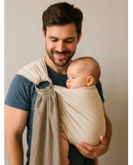 Porte bébé duo PIUMA 20 ecru size 1