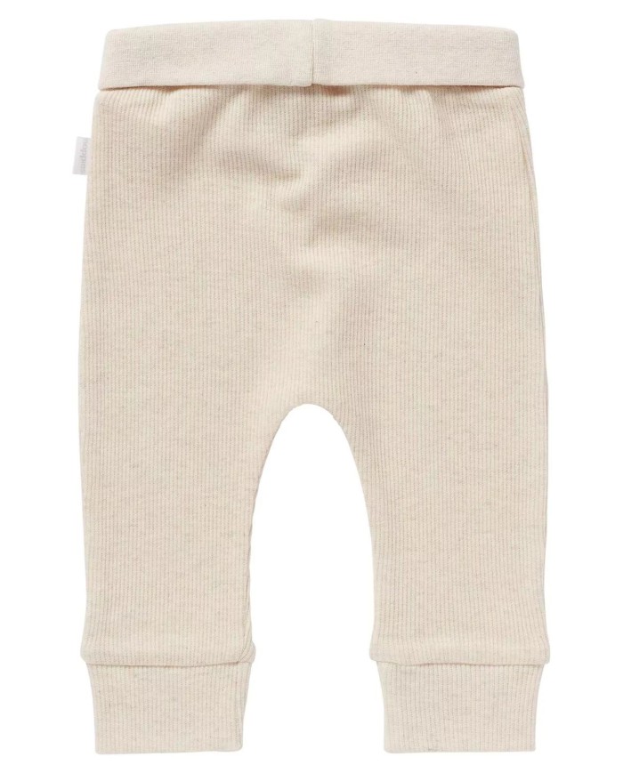 Pantalon comfort rib Naura - Oatmeal melange