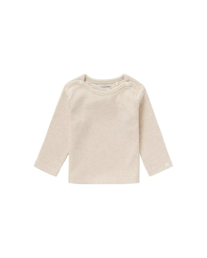 T-shirt manche longue Rib Natal - Oatmeal melange