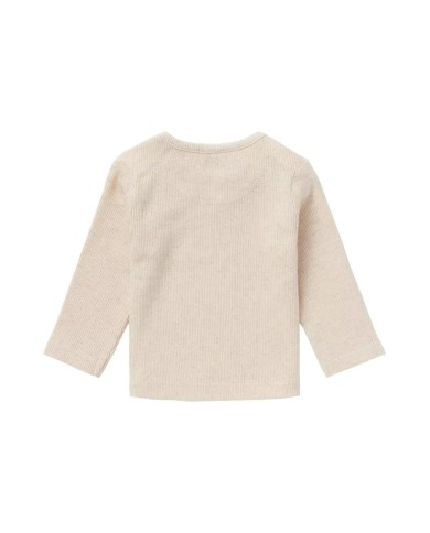 T-shirt manche longue Rib Natal - Oatmeal melange