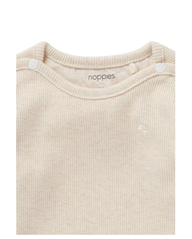 T-shirt manche longue Rib Natal - Oatmeal melange
