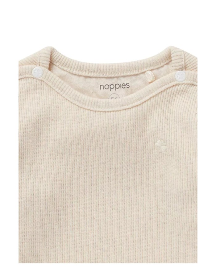 T-shirt manche longue Rib Natal - Oatmeal melange