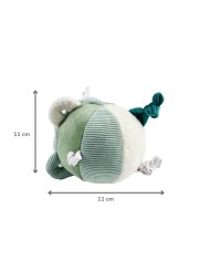 Balle peluche d'activités Lapidou - 15 cm - Vert tilleul