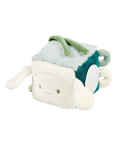 Cube d’Activité Doux Lapidou - 18 cm - Vert Tilleul