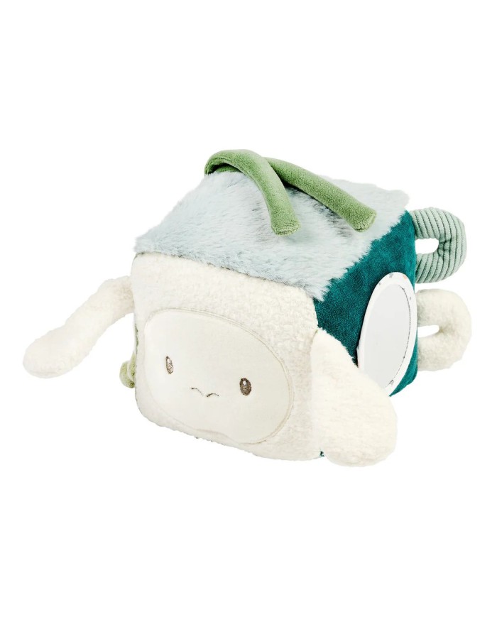 Cube d’Activité Doux Lapidou - 18 cm - Vert Tilleul