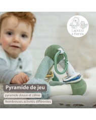 Pyramide d’Activité Douce Lapidou - 20 cm - Vert tilleul