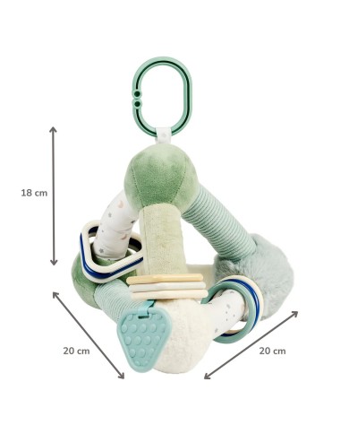 Pyramide d’Activité Douce Lapidou - 20 cm - Vert tilleul
