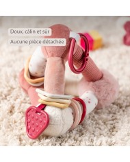 Pyramide d’Activité Douce Lapidou - 20 cm - rose poudre