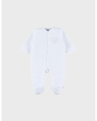 Pyjama velours brodé - Khaki
