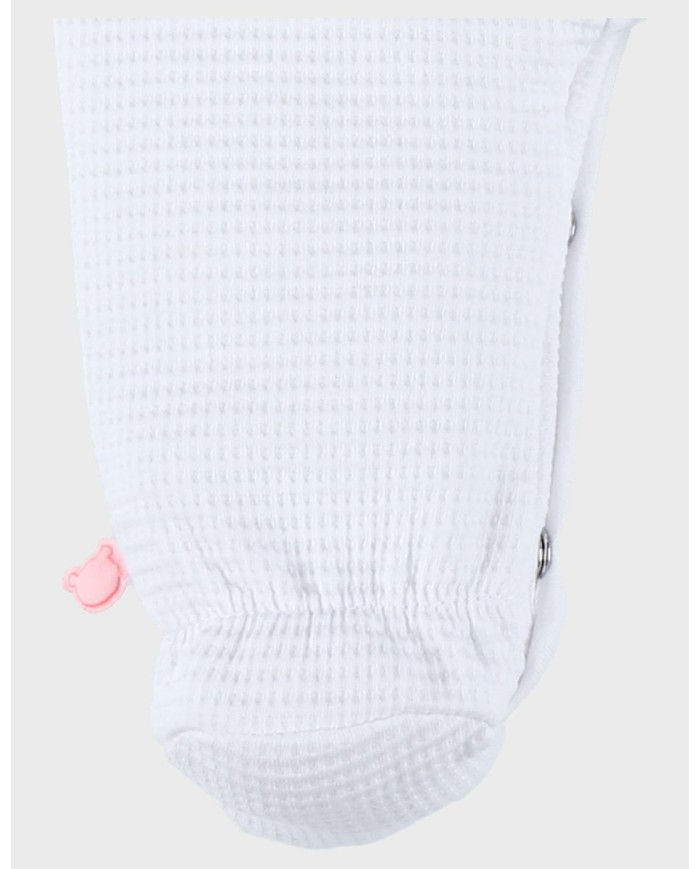 Pyjama en coton blanc brodé