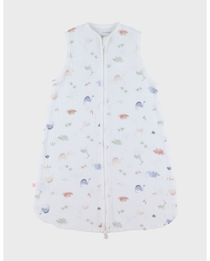 Gigoteuse en mousseline de coton bio, 1-6 mois - Dino