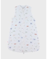 Gigoteuse en mousseline de coton bio, 1-6 mois - Dino