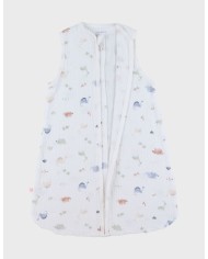 Gigoteuse en mousseline de coton bio, 1-6 mois - Dino