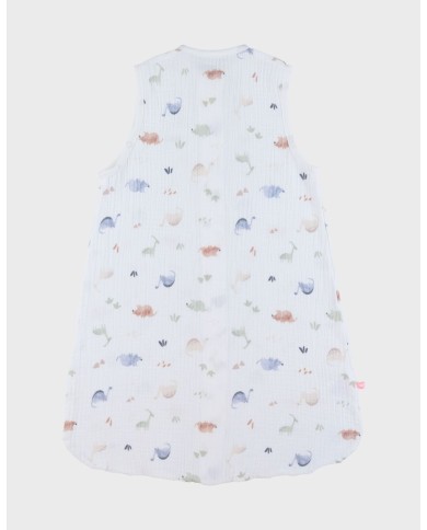 Gigoteuse en mousseline de coton bio, 1-6 mois - Dino