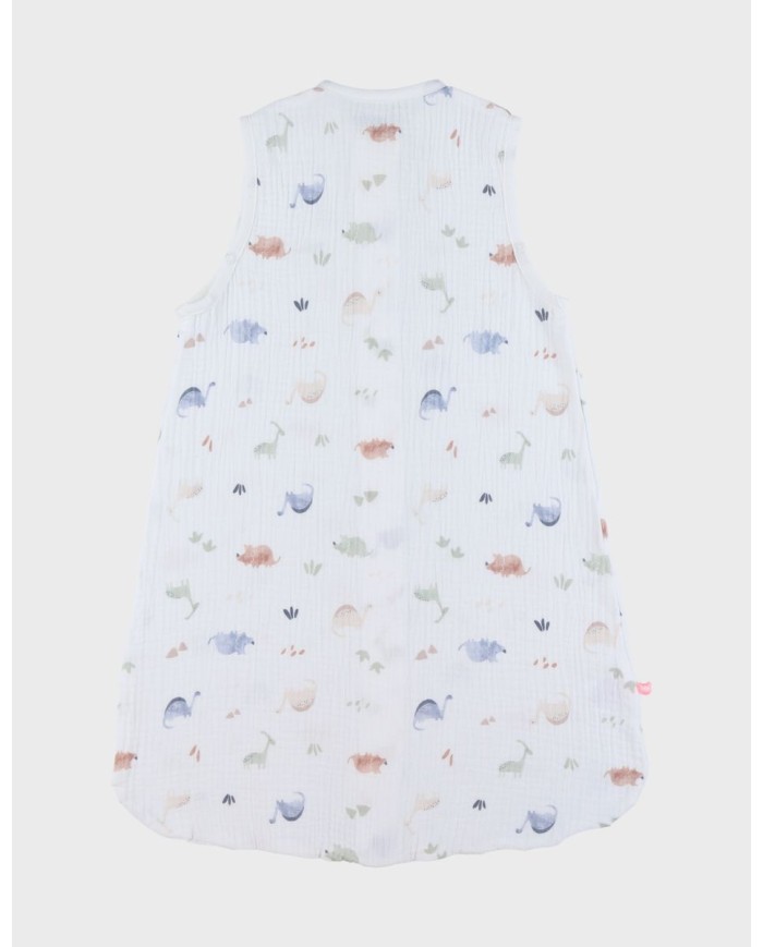 Gigoteuse en mousseline de coton bio, 1-6 mois - Dino