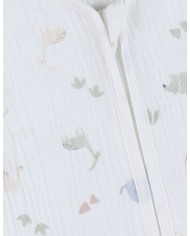 Gigoteuse en mousseline de coton bio, 1-6 mois - Dino
