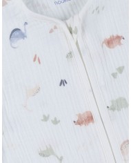 Gigoteuse en mousseline de coton bio, 6-24 mois - Dino