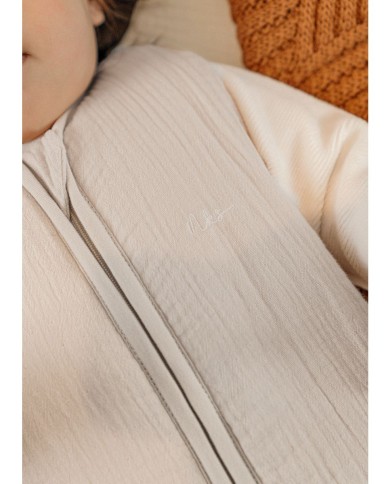 Gigoteuse 0-3 mois, Mousseline bio - Beige