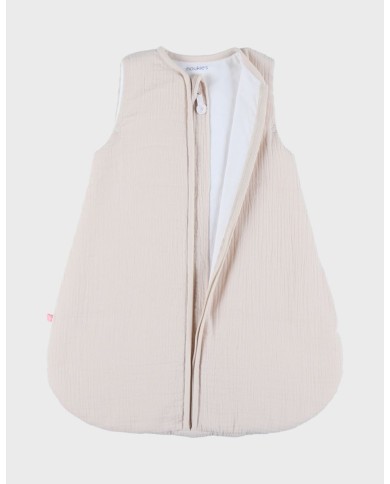 Gigoteuse 0-3 mois, Mousseline bio - Beige