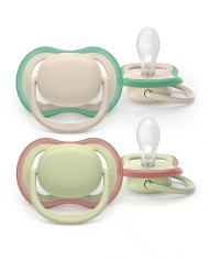 Sucettes 6-18 mois Ultra air - Olive/beige