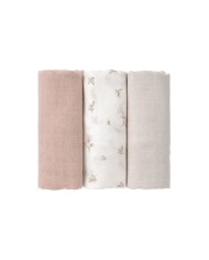Tétras mousseline 80x80 cm (3pcs) - Miracle of nature Leaves