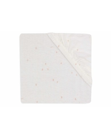 Drap housse Jersey 60x120 cm - Twinkling Wild rose