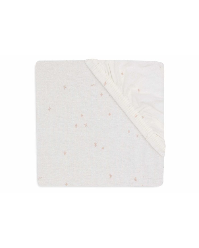 Drap housse Jersey 60x120 cm - Twinkling Wild rose