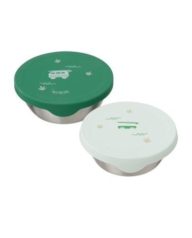 Snackbox inox (lot de 2) - Surf Boy