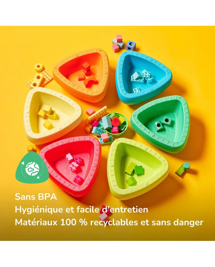 Blocky Pierres d'Équilibre Empilables - 29 cm - Multicolore