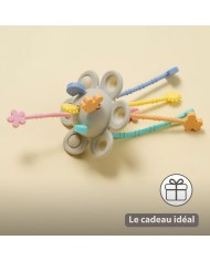 Jouet Montessori pour bébé en silicone - 20 cm - Multicolore