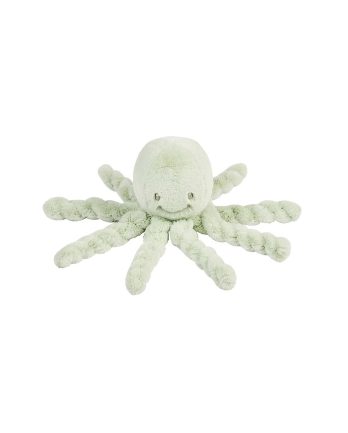 Peluche Pieuvre - vert pastel - poils courts