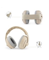 Casque de protection auditive 2 en 1 pour bébé/junior Blanc/gris