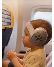 Casque de protection auditive 2 en 1 pour bébé/junior - Beige