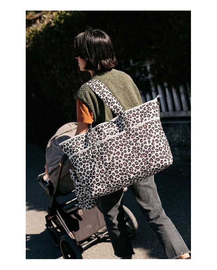 Sac à langer Madrid XXL - Leopard clay