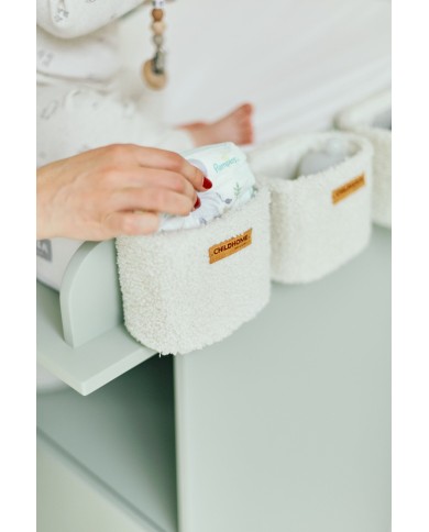 Lot de 3 paniers de rangement - Teddy Off White