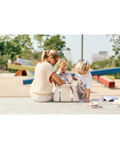 Mommy Club Sac à Langer - Signature - Teddy Off White