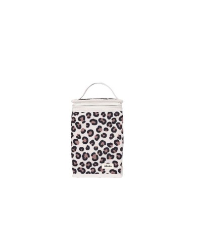Pochette repas isotherme - Leopard clay