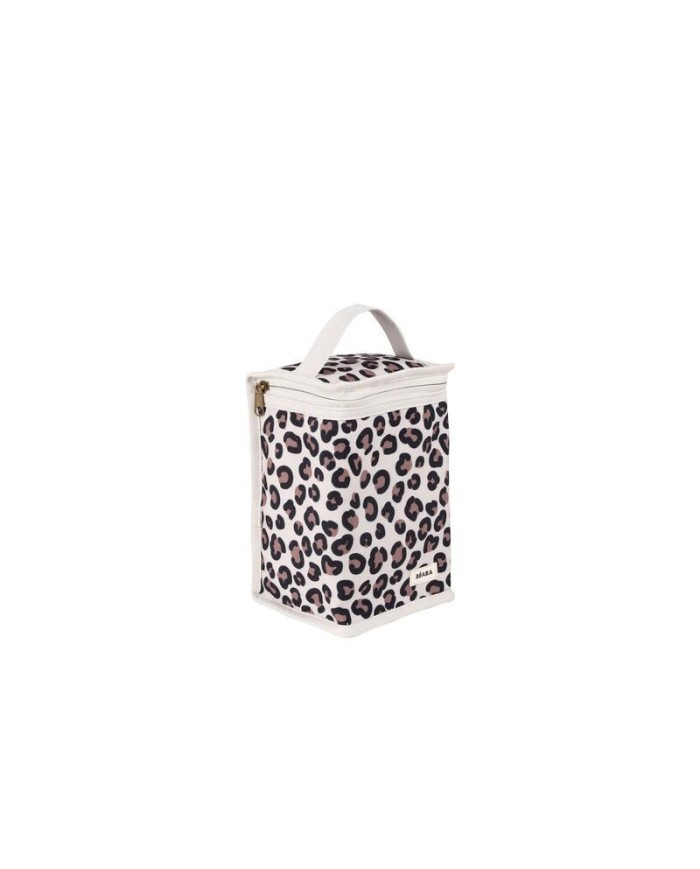Pochette repas isotherme - Leopard clay
