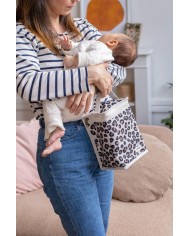 Pochette repas isotherme - Leopard clay