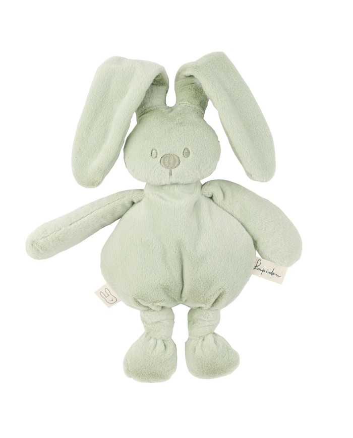 Lapin en peluche Lapidou - 30 cm - Vert tilleul