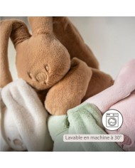 Lapin en peluche Lapidou - 30 cm - Beige chaud