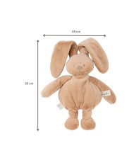 Lapin en peluche Lapidou - 30 cm - Beige chaud