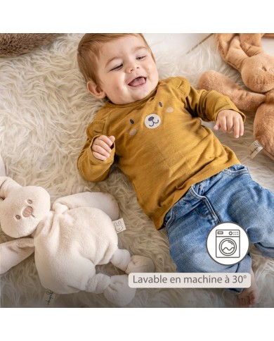 Lapin en peluche Lapidou - 30 cm - Sable