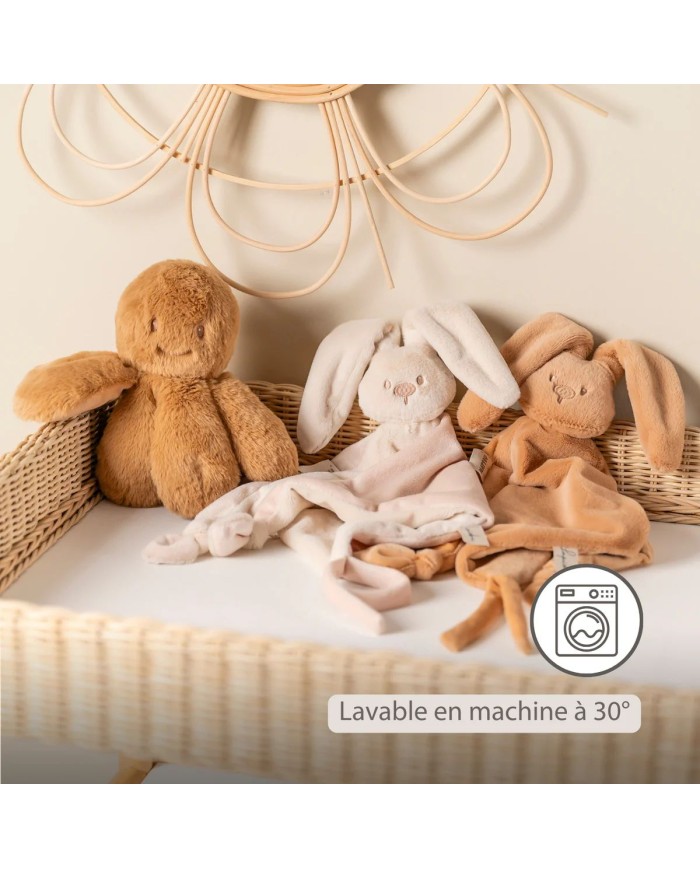 Maxi-doudou lapin lapidou 65x40 cm - Sable