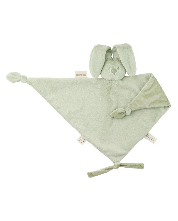 Maxi-doudou lapin lapidou 65x40 cm - Vert tilleul